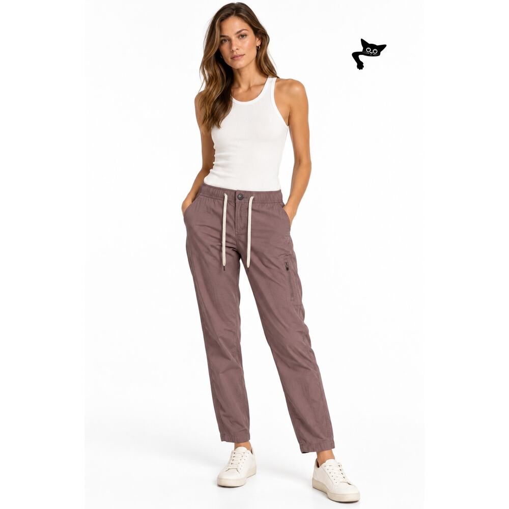 Vuori Ripstop Jogger Pants Muted Plum Brown Utility Women's US S - Picture 6 of 13